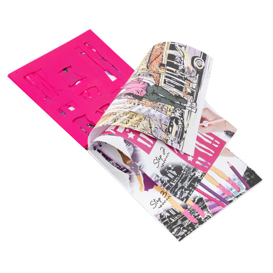 Grafix fashion design stickerboek + stencils