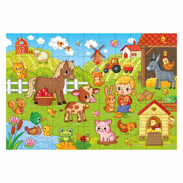 Grafix 3d vloerpuzzel boerderij, 55st.