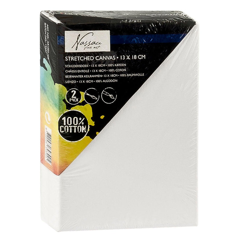 Load image into Gallery viewer, Nassau fine art nassau canvas katoen, 13x18cm - 2st.
