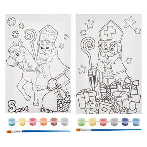 Grafix sinterklaas canvas schilderen op nummer