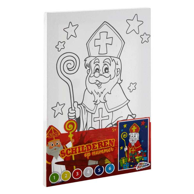 Load image into Gallery viewer, Grafix sinterklaas canvas schilderen op nummer
