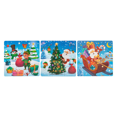 Grafix kerst 3-in-1 puzzel