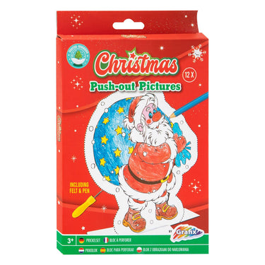 Grafix kerst prikblok - 12 kerstfiguren