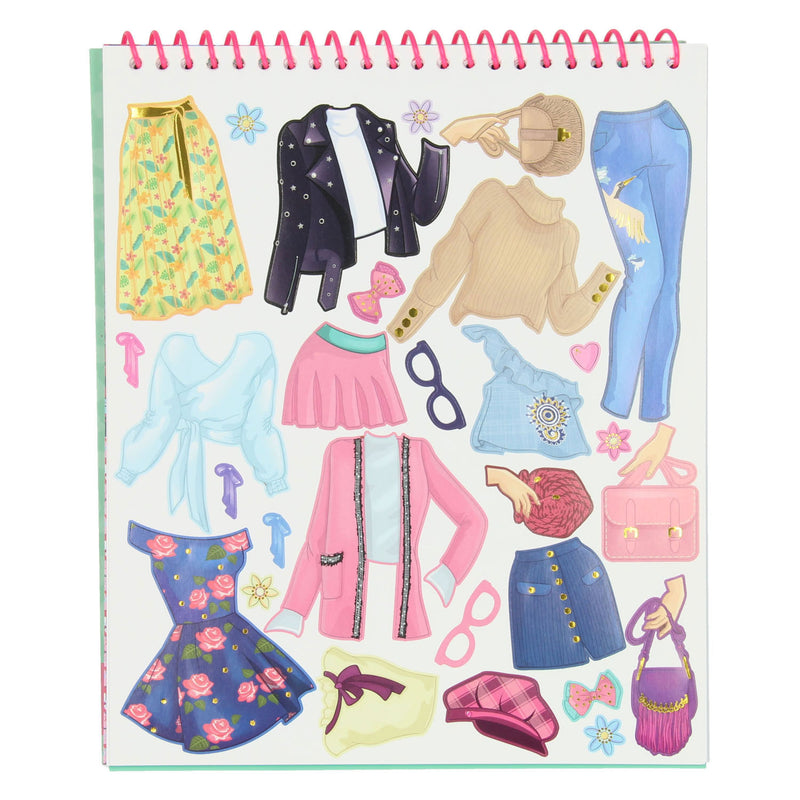 Load image into Gallery viewer, Besties Fashion Design Kleur- en Stickerboek
