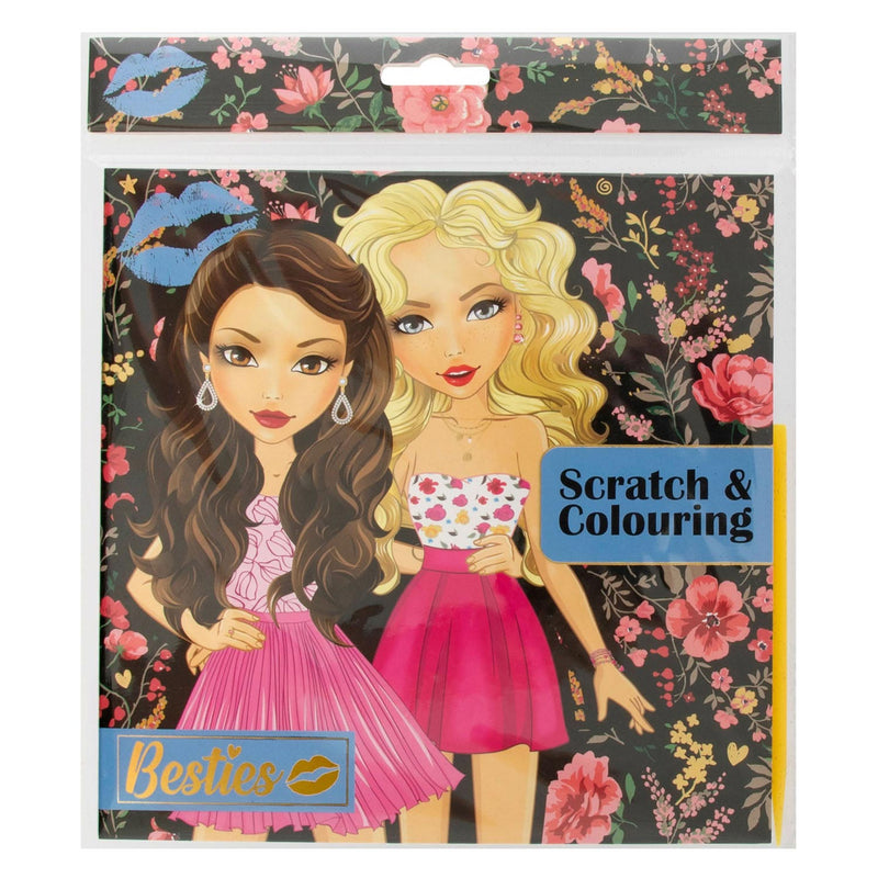 Load image into Gallery viewer, Grafix besties kras en kleurboek 12 blz
