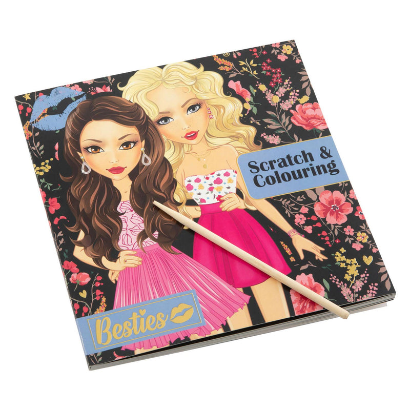 Load image into Gallery viewer, Grafix besties kras en kleurboek 12 blz
