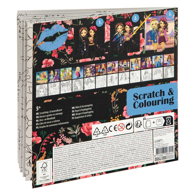 Load image into Gallery viewer, Grafix besties kras en kleurboek 12 blz
