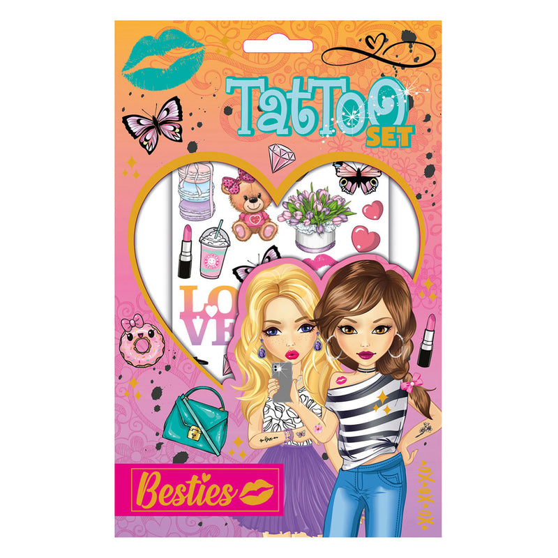 Load image into Gallery viewer, Besties tattoo set
