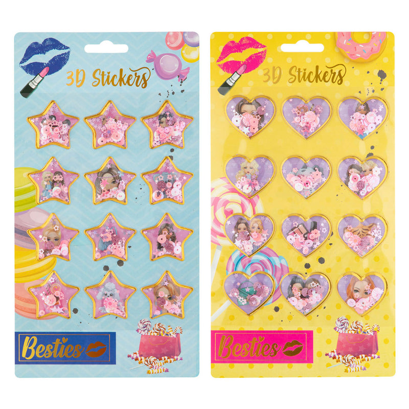 Load image into Gallery viewer, Besties 3d stickervel
