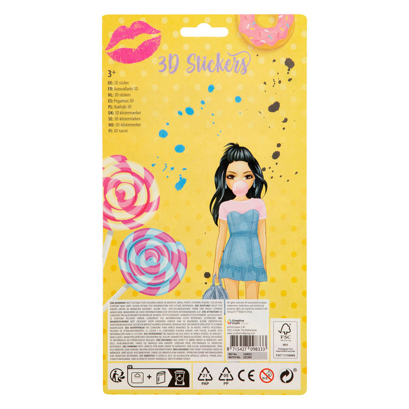 Load image into Gallery viewer, Grafix besties 3d glitter stickers pak a 12 stuks
