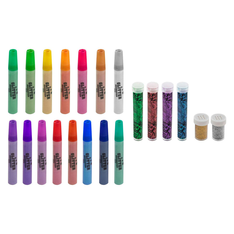 Load image into Gallery viewer, Creative Craft Group Glitter Decoratieset, 17dlg.
