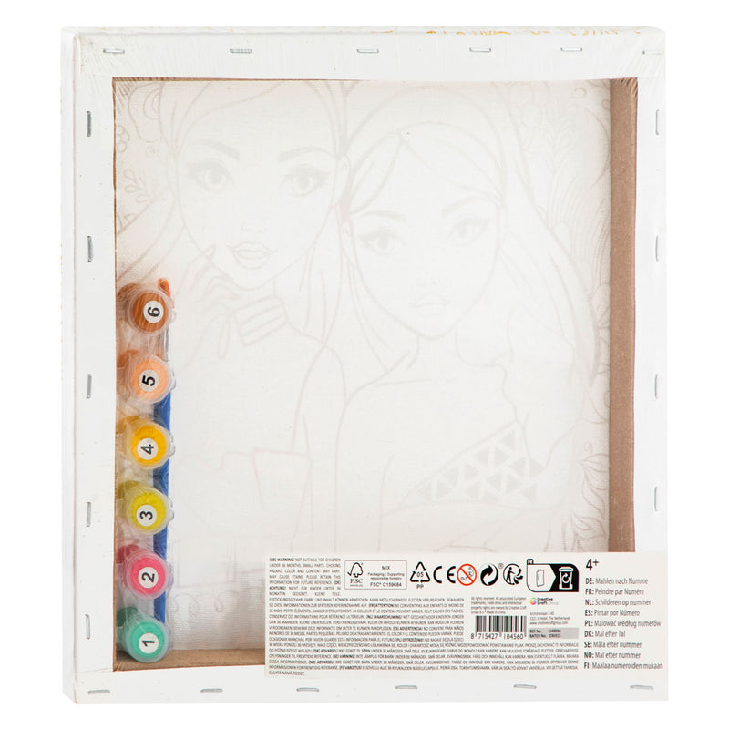 Load image into Gallery viewer, Besties canvas schilderen op nummer, 30x30cm
