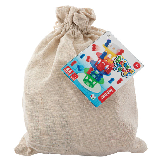 Grafix spel balance tower in katoenen tasje