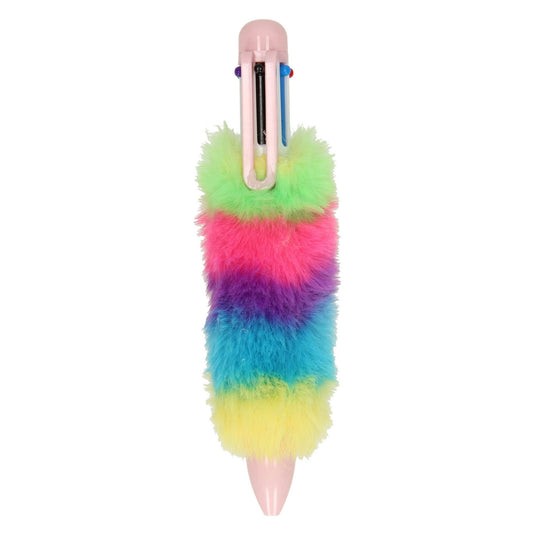 Grafix meerkleurenpen fluffy regenboog
