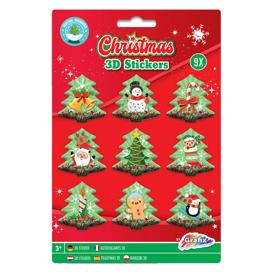Grafix 3d stickers kerst