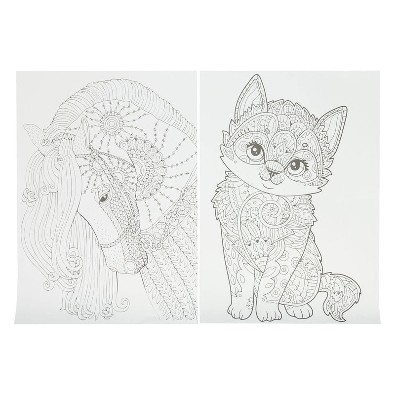 Load image into Gallery viewer, Creative craft group kleuren op nummer met 5 kleurpotloden
