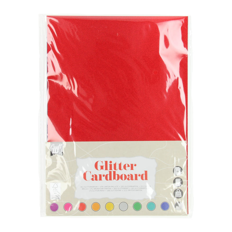 Load image into Gallery viewer, Creative craft group glitterkarton a4, 10 vellen
