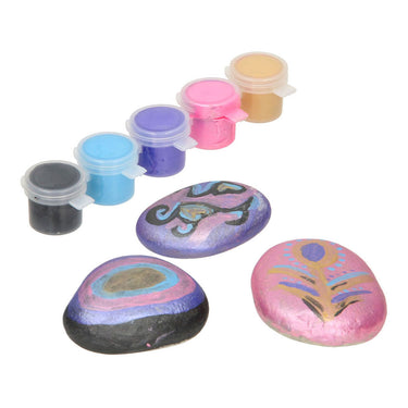Grafix stenen schilderen metallic