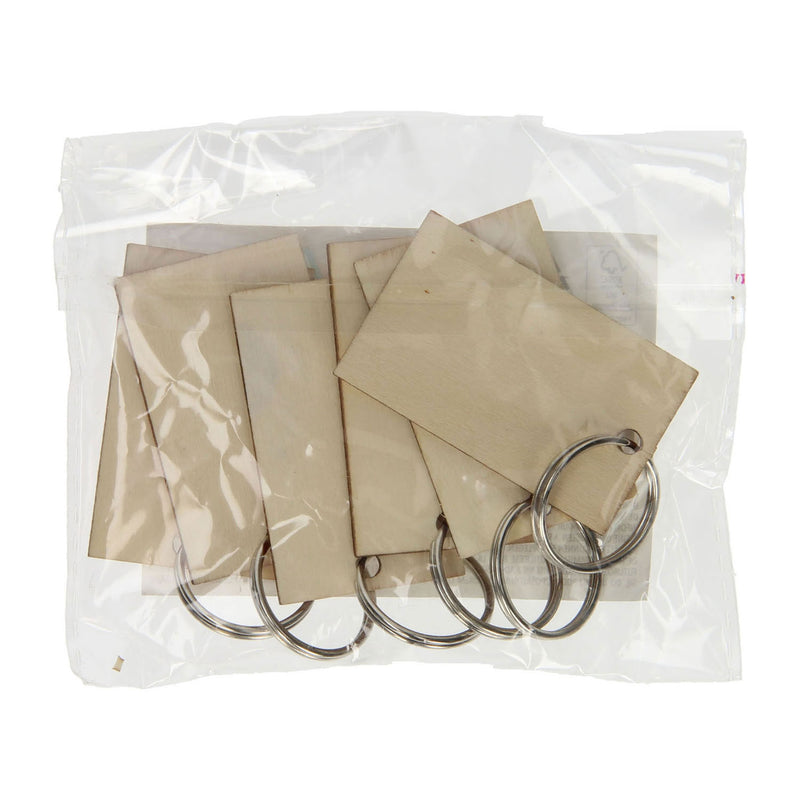 Load image into Gallery viewer, Lobbes houten sleutelhangers, 6st.
