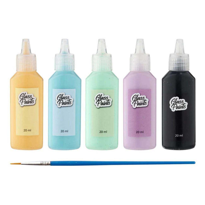 Load image into Gallery viewer, Creative craft group glasverf met penseel, 5x22ml
