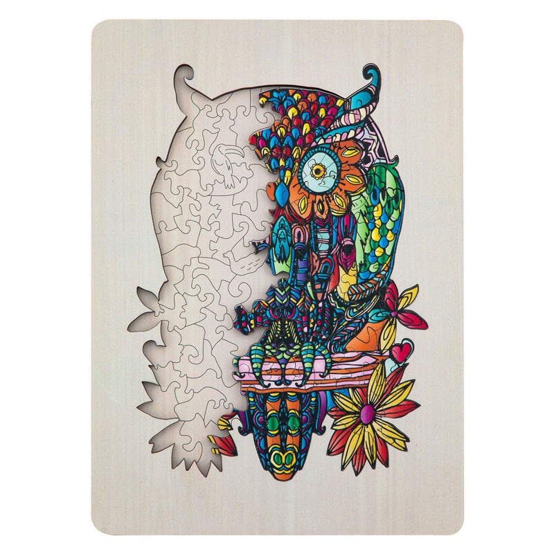 Load image into Gallery viewer, Creative craft group houten legpuzzel uil, 133st.
