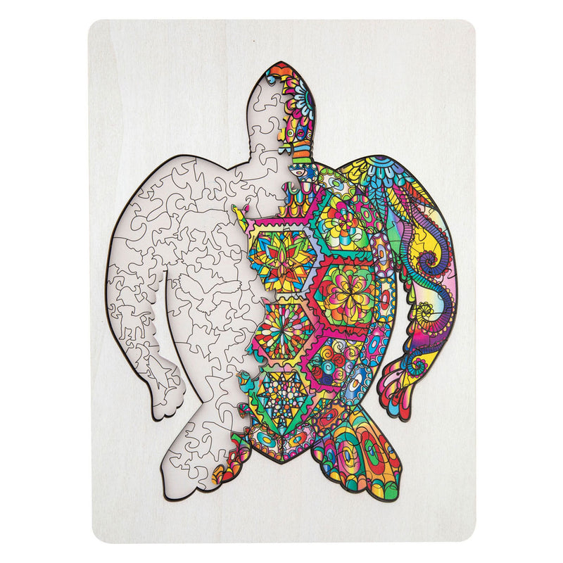 Load image into Gallery viewer, Creative craft group houten legpuzzel schildpad, 130st.
