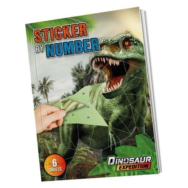 Load image into Gallery viewer, Creative craft group dino stickeren op nummer
