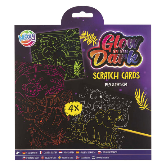 Grafix scratch kaarten glow in the dark