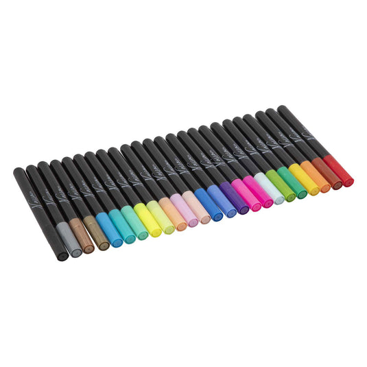 Creative craft group glas- en porseleinmarkers, 24st.