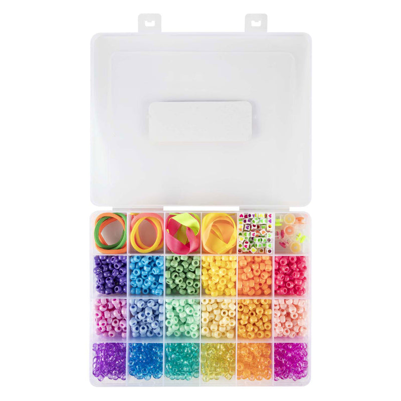 Load image into Gallery viewer, Creative craft group pony beads accessoires in opbergdoos, 18 kleuren
