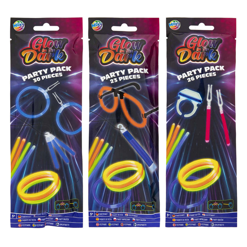 Load image into Gallery viewer, Creative craft group glow in the dark sticks party pack, 30dlg.

