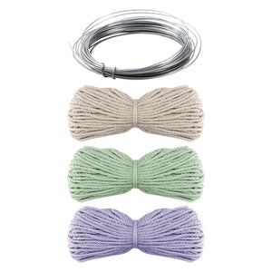 Creative craft group macrame flessen decoreren met bloemen