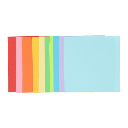 Creative craft group vouwblaadjes 15x15cm, 120 vellen 10 kleuren