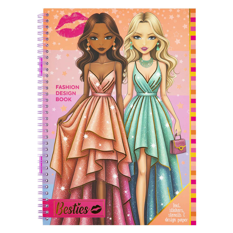 Load image into Gallery viewer, Creative craft group besties fashion ontwerpboek a4 met accessoires
