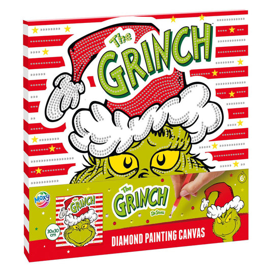 Creative craft group diamond painting canvas the grinch - 30x30cm