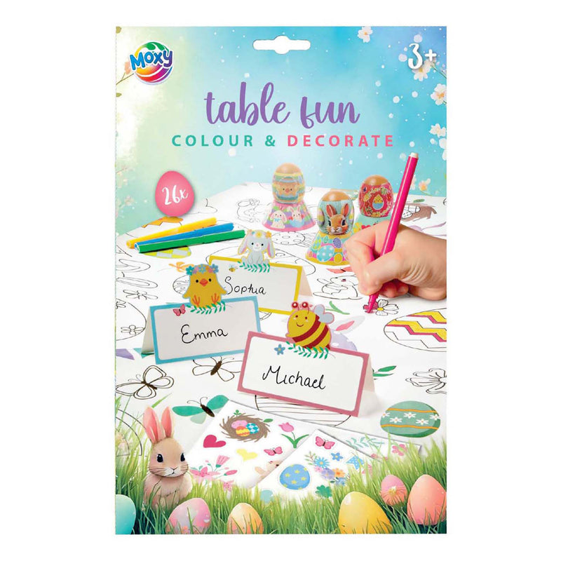 Load image into Gallery viewer, Creative craft group kleur je eigen pasen tafelkleed, eierdopjes en naambordjes
