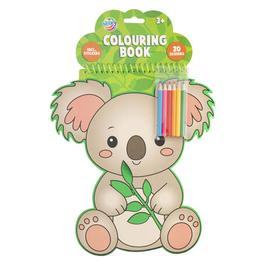 Creative craft group kleurboek in dierenvorm - 20 vellen + 6 potloden