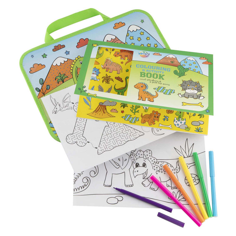 Afbeelding laden in galerijviewer, Creative craft group reistray incl. kleur- activiteitenboek - dinosaurus
