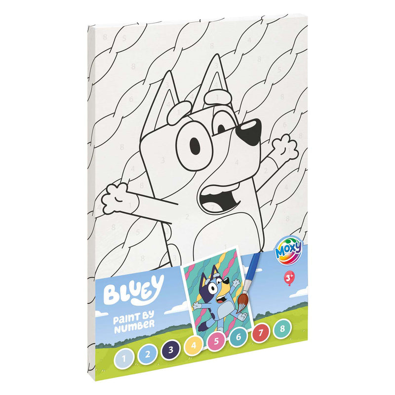 Load image into Gallery viewer, Moxy bluey schilderen op nummer canvas
