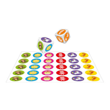 Grafix dobbelen en bewegen - gezelschapsspel - buiten spelen - buitenspeelgoed - spellen voor kinderen - speelmat 125cm x 155cm