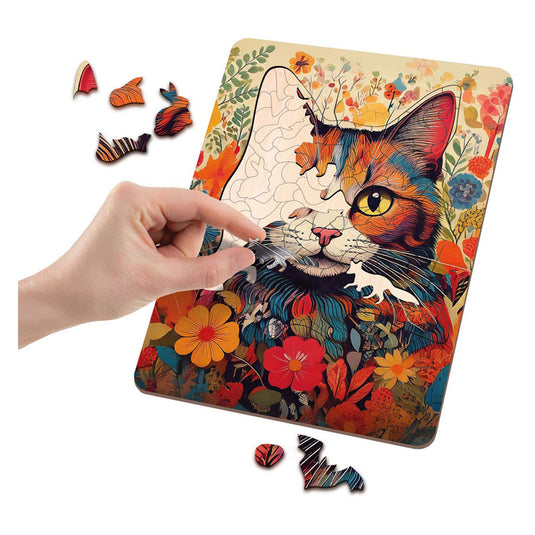 Moxy houten puzzel cat unieke vormen