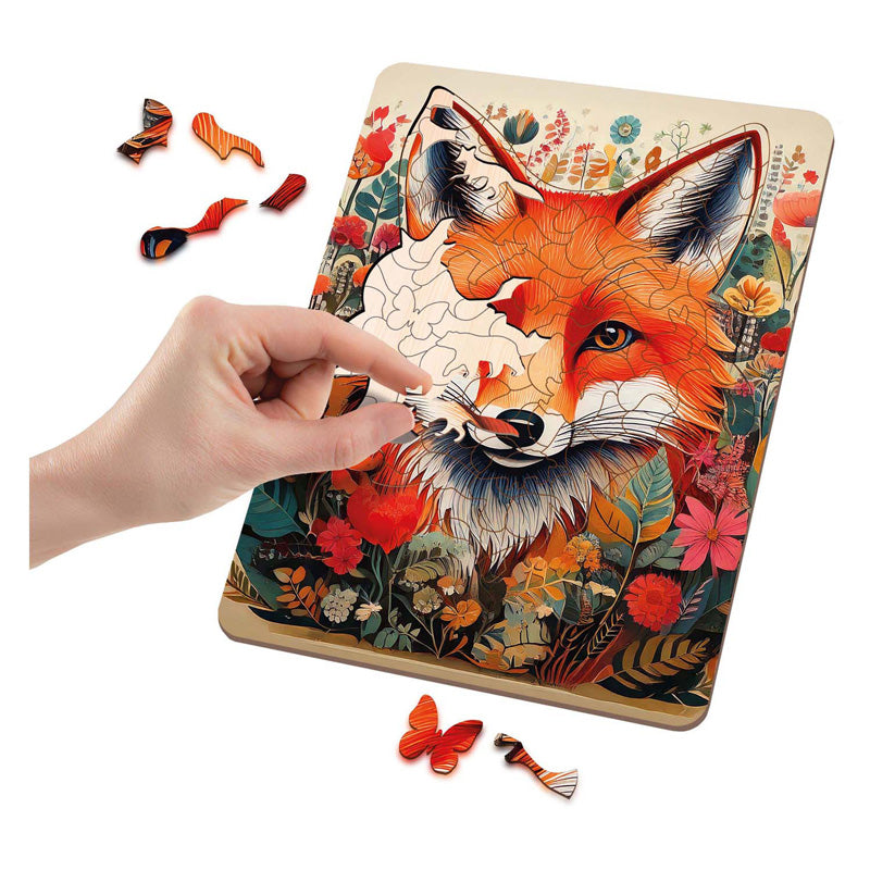 Load image into Gallery viewer, Moxy houten puzzel fox unieke vormen
