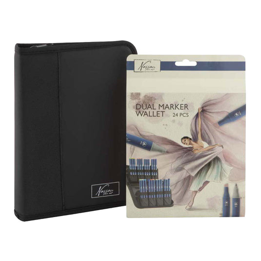 Creative craft group nassau markeretui met 24 ronde dual markers