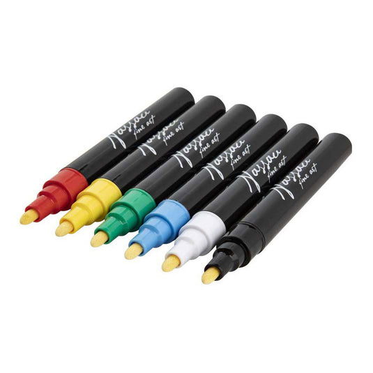 Creative craft group nassau raam- krijt markerset - 6st.