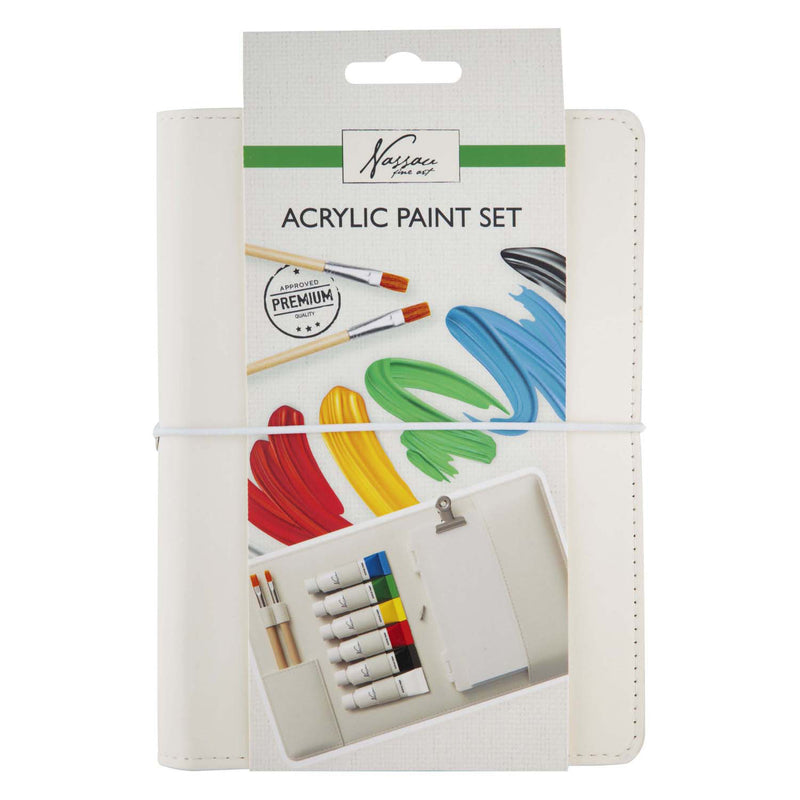 Afbeelding laden in galerijviewer, Creative craft group nassau acryl opbergmap incl. verf en penselen
