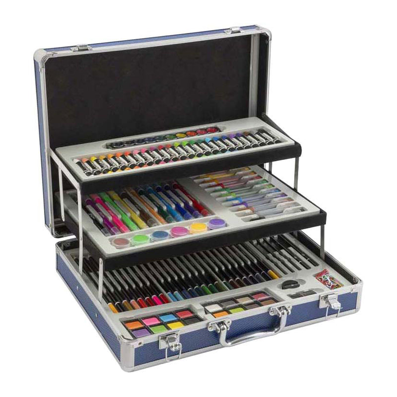 Afbeelding laden in galerijviewer, Creative craft group nassau tekenkoffer met 3 verdiepingen - 140dlg.
