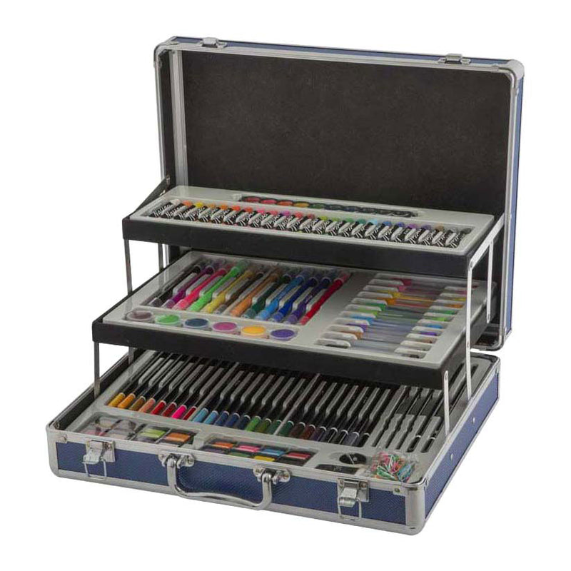 Afbeelding laden in galerijviewer, Creative craft group nassau tekenkoffer met 3 verdiepingen - 140dlg.
