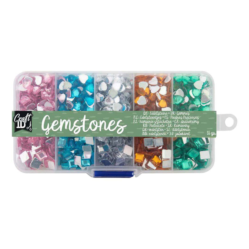 Load image into Gallery viewer, Creative craft group decoratiestenen in opbergbox - 10 kleuren
