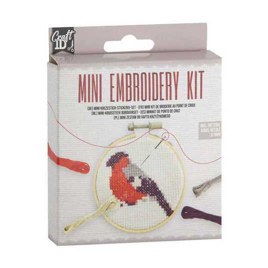 Creative craft group mini borduurset vogel - incl. naald en draad