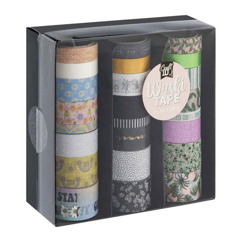 Afbeelding laden in galerijviewer, Creative craft group washi tape 3m - 24st.
